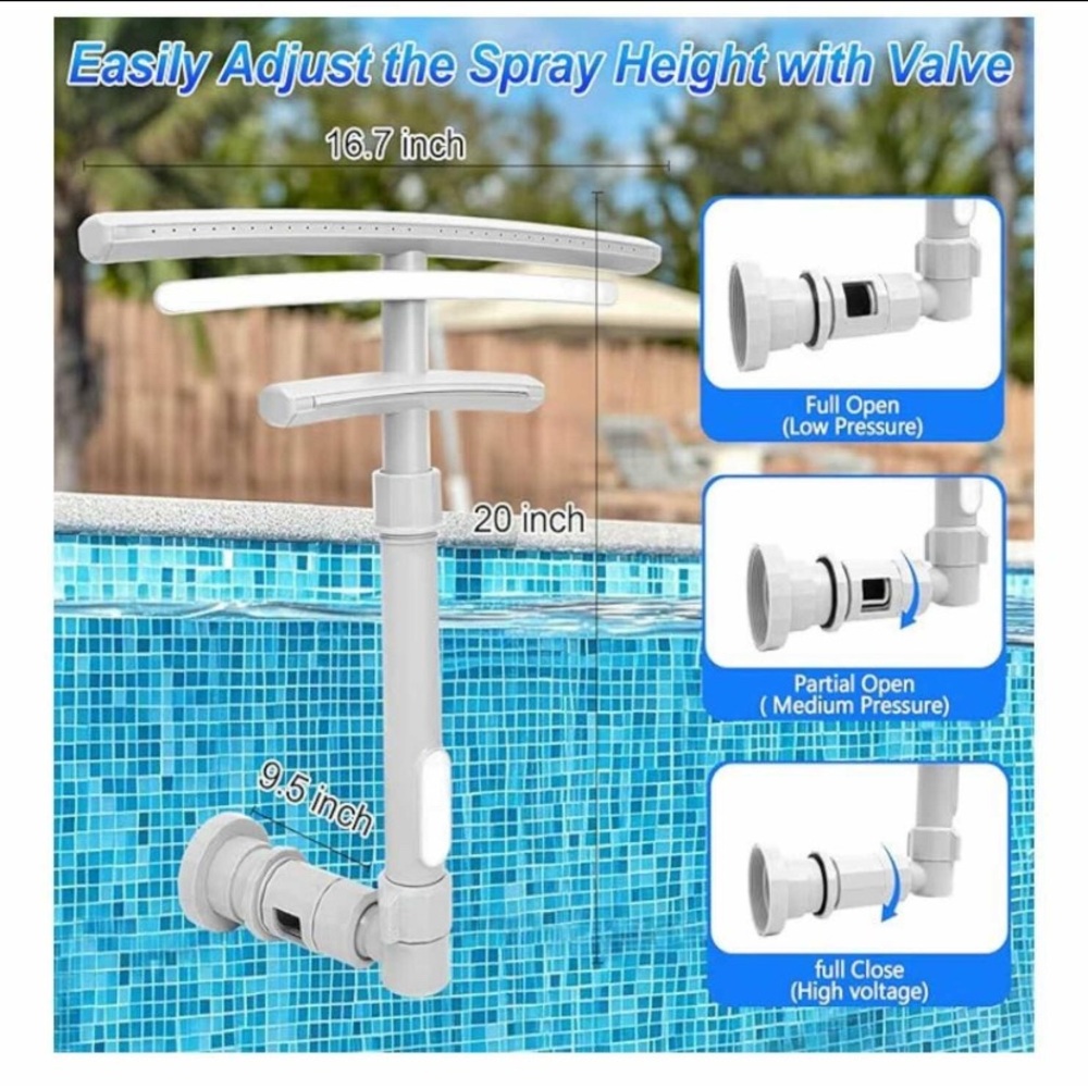 LED Pool Ladder Light Strip with Remote Control - White - Picture 3 of 5